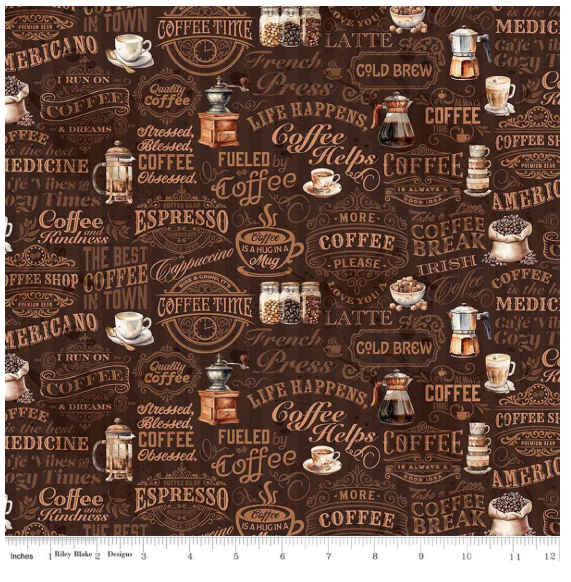 RB Coffee Time Text Brown