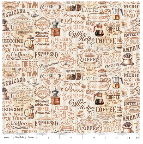 RB Coffee Time Text Cream