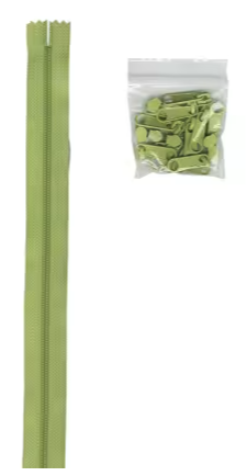 Zipper 4YD 16 X-Large Coordinated Pulls Chartreuse