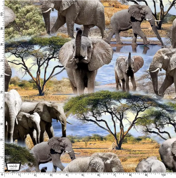 MM Multi Elephants Trunk Show Serengeti Plains
