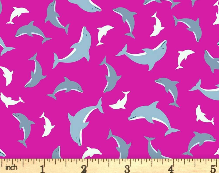 LI Ocean Glow Pink Dolphins A782-2