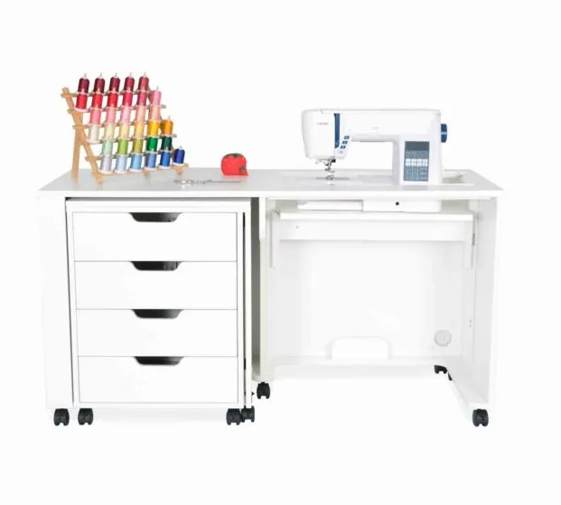 Laverne & Shirley Sewing Cabinet-Ash White