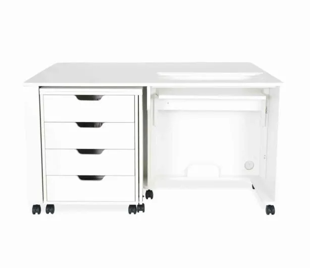 Laverne & Shirley Sewing Cabinet-Ash White