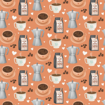CW Perfect Blend Digital Coffee Shop Rust