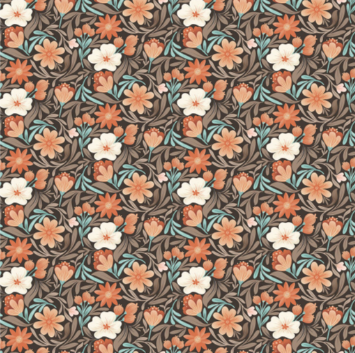 CW Perfect Blend Digital Floral Brown