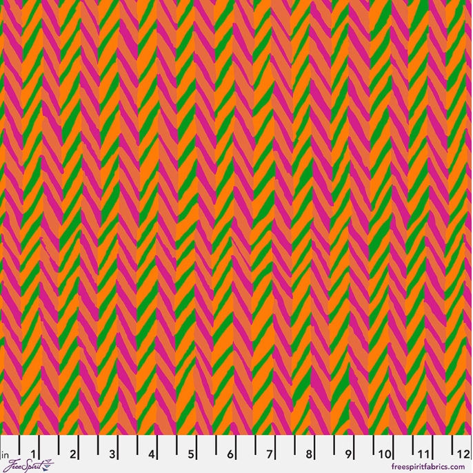 FS K. Fassett Herringbone Stripe Orange