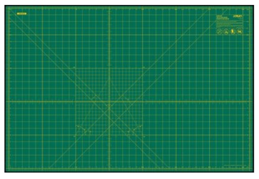 OLFA Self Heal Double Sided Rotary Mat 24inx36in Green