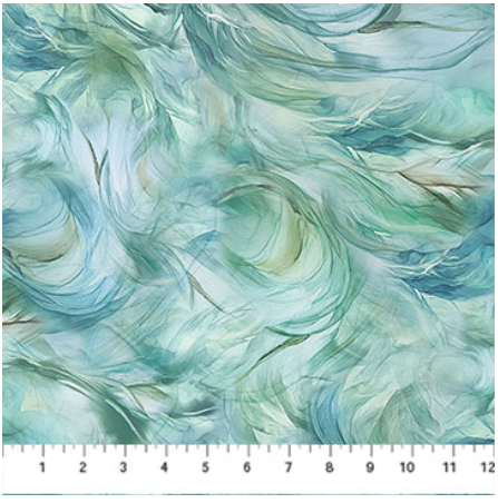 NC Raven's Call Swirl Texture Lt. Teal