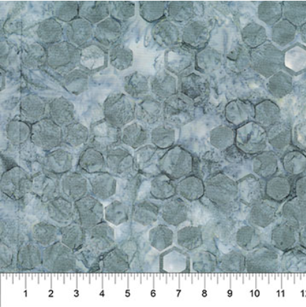 NC Hexies Charcoal - Abstraction