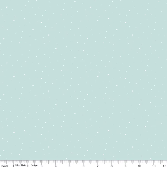 RB Flannel Dapple Dot Aqua