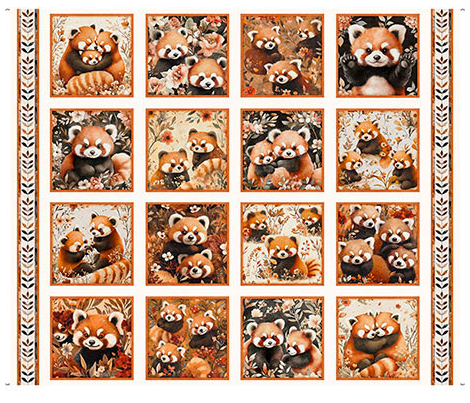 QT Panda Picture Patches Cream Pandaland