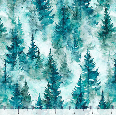 QT Trees Teal Skyward