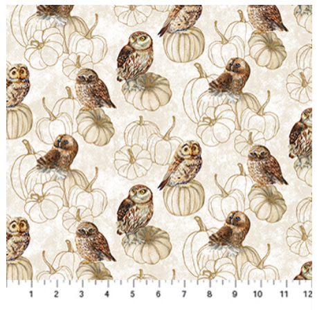 NC Night Owl Owls Cream Multi