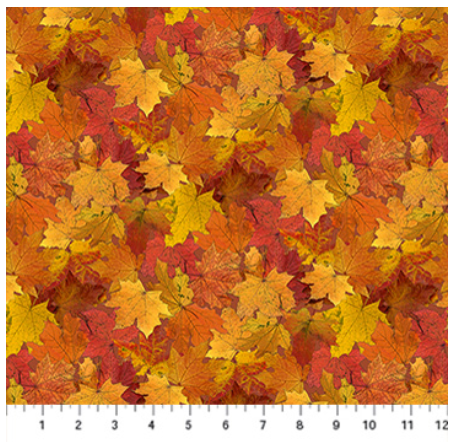 NC Night Owl Leaves Orange Multi