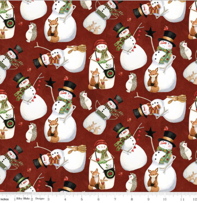 RB Snowmen Red Northern Christmas