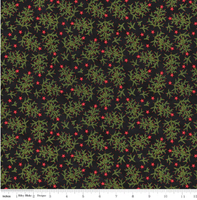RB Whimsical Trees Black Northern Christmas