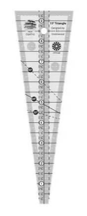 Creative Grids Quilt Ruler 15 Degree Triangle