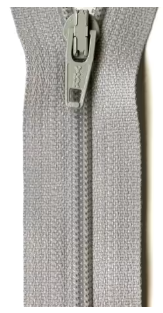 Ziplon Smoke Grey Coil Zipper 14in