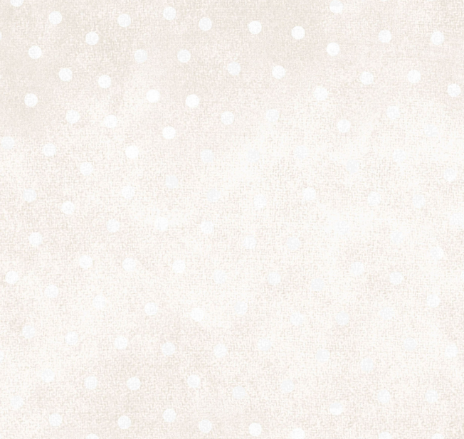 MY Woolies Flannel Polka Dots Light Cream F18506-EW