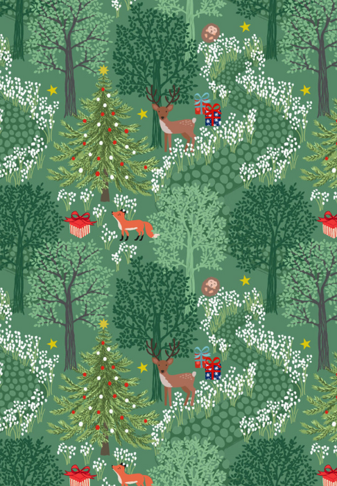 LI Main Green Christmas in Bluebell Wood
