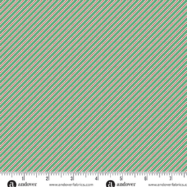 AN Candy Cane Stripe Green - The Nutcracker