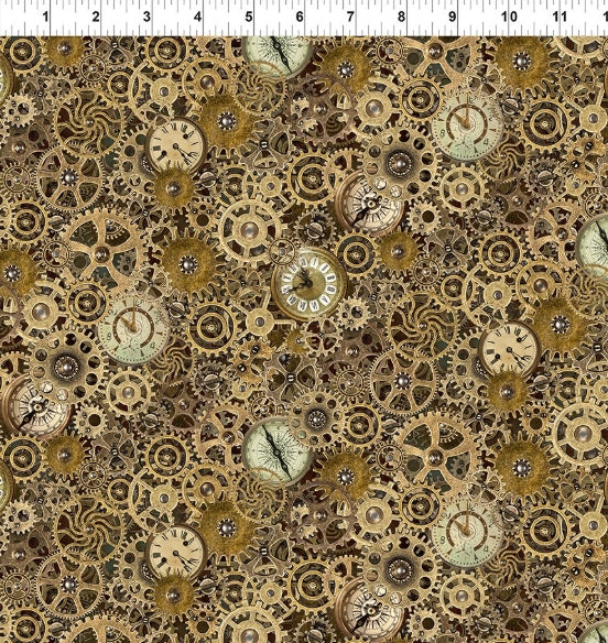 ITB Steampunk Menagerie Gears/Clocks Gold