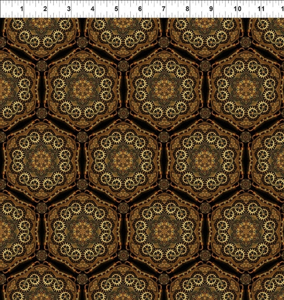 ITB Steampunk Menagerie Gear Stars Gold