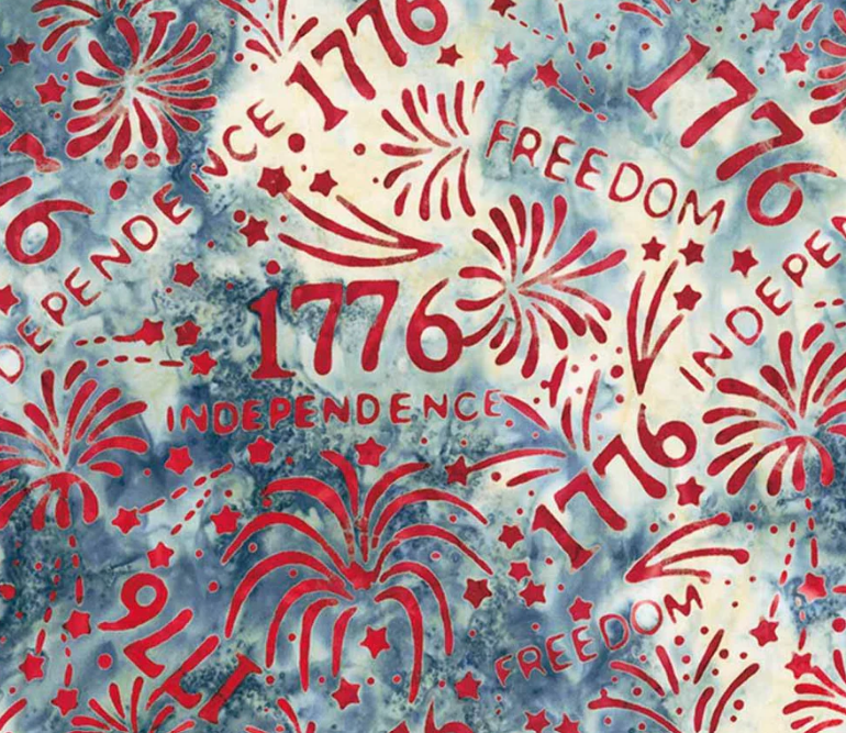 NC Celebrating 250 Years Fireworks 1776 Blue Gray