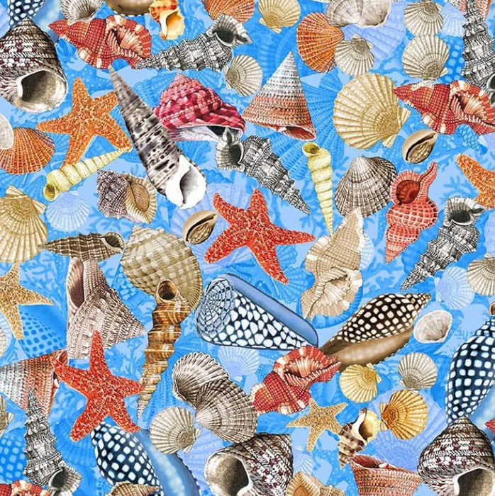 MM Blue Sea Shells Under the Sea