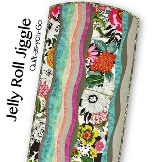 Jelly Roll Jiggle Quilt as you Go Pattern