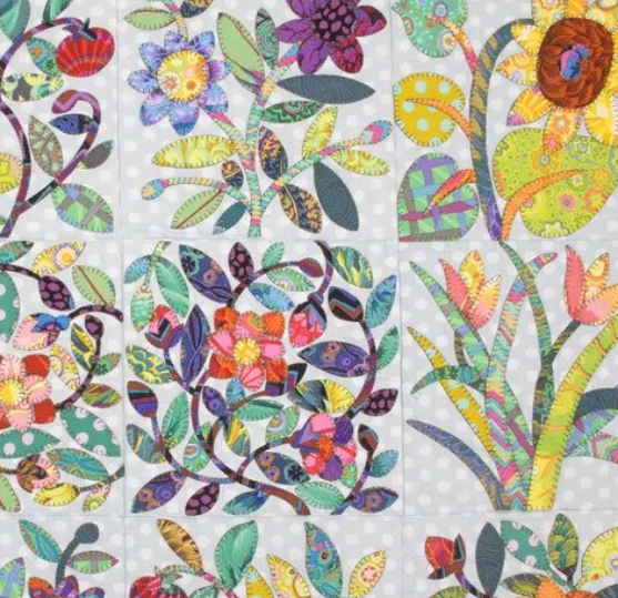 Kaffe Leafy Appliqué Block of the Month