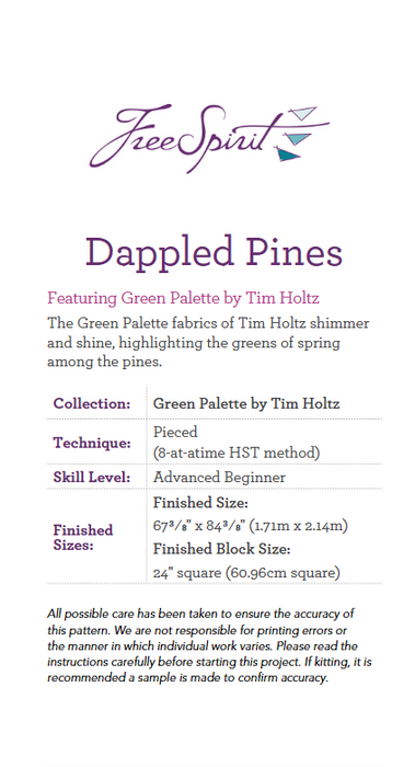 Dappled Pines Kit-Green-Tim Holtz