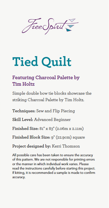 Tied Quilt Charcoal Kit