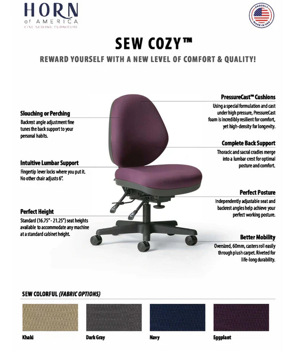 Sew Cozy Chair by Horn of America