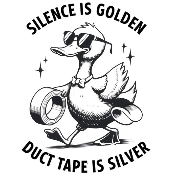 Silence Is Golden Fabric Panel