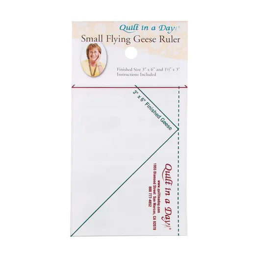 Quilt In A Day Small Flying Geese Ruler 3x6
