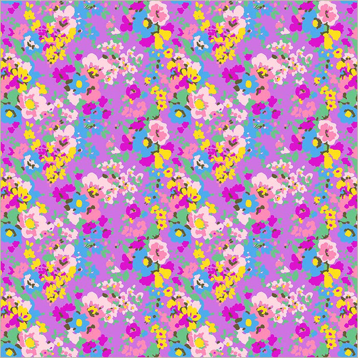 Sweet Talk Leann Violet Cotton 44”/45” Fabric Per Yard