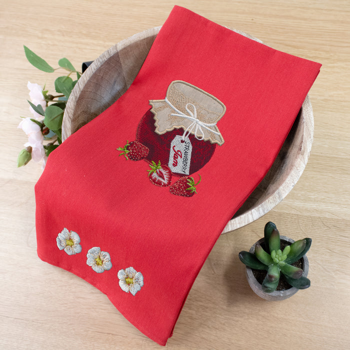 Tea Towels Red 2pk