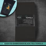 Tea Towels/2 pack Black