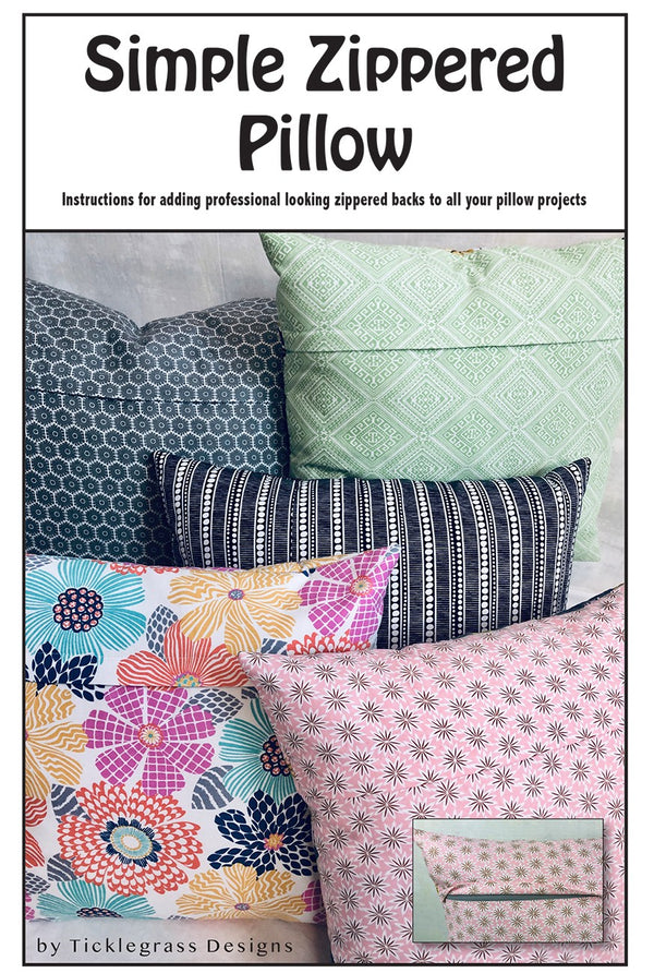 Simple Zippered Pillow Pattern