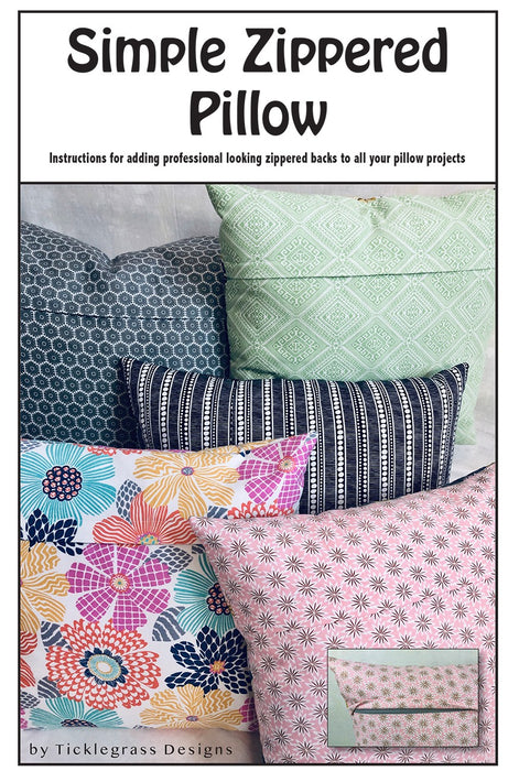 Simple Zippered Pillow Pattern
