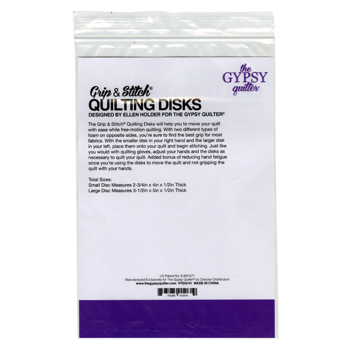 The Gypsy Quilter Grip & Stitch Quilting Disks