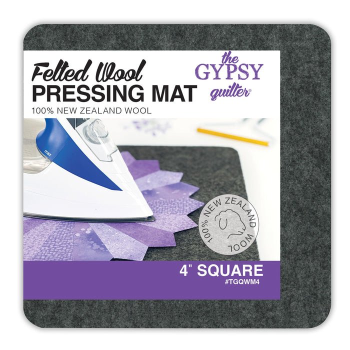 Wool Pressing Mat 4in x 4in x 1/2in Thick