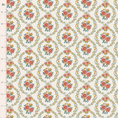 TIL Village Life - Mable, Warm Cream 44in Wide