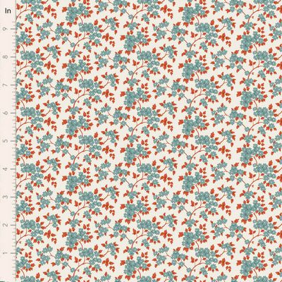 TIL Village Life - Ruth, Teal 44in Wide
