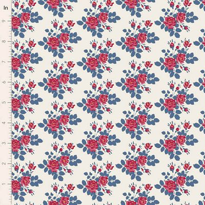 TIL Village Life - Myrtle, Blue 44in Wide