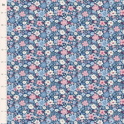 TIL Village Life - Esther, Blue 44in Wide