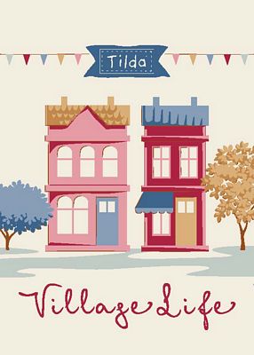 TIL Village Life - Lillian, Ochre 44in Wide