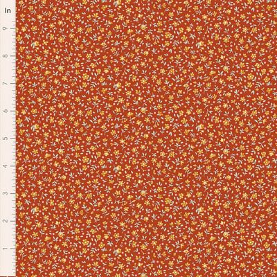 TIL Village Life - Mae, Rust 44in Wide