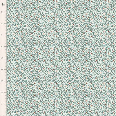 TIL Village Life - Lillian, Teal 44in Wide